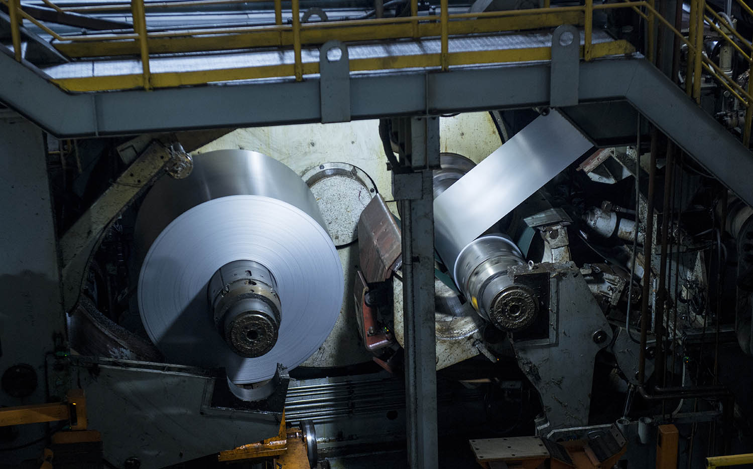 Bobina de aço pronta para ser inspecionada pelo Vision King - Flat Steel