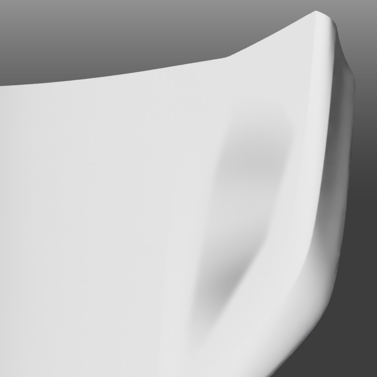 Vision King identificando depressão na superfície classe A