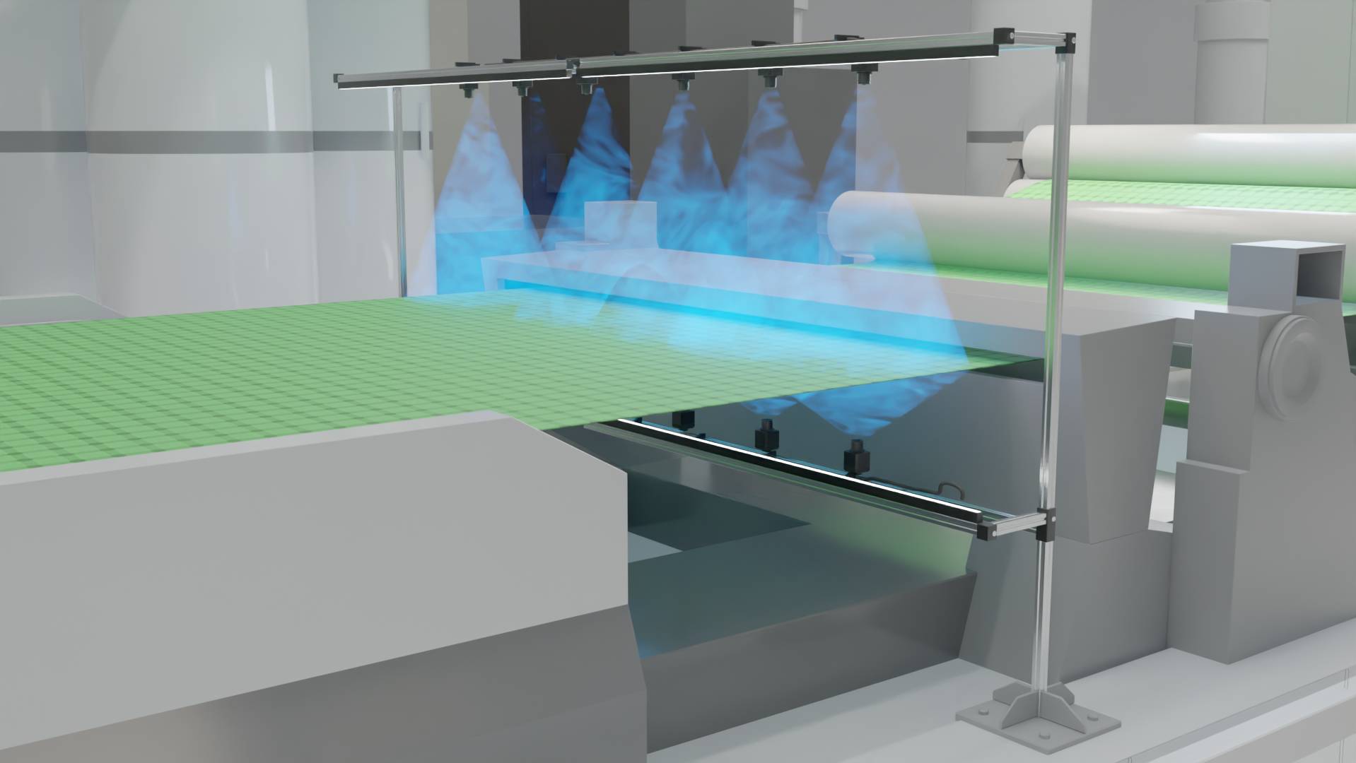 Vision King inspecionando tecido Vision King inspecionando tecido