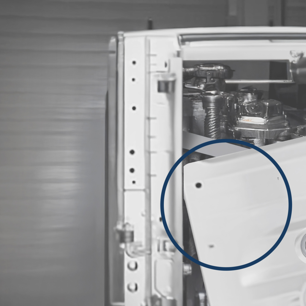 Irregular positioning being detected by the machine vision aided system